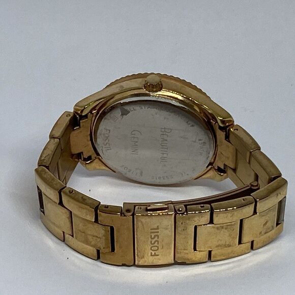 Fossil Stella ES3815 Women's Gold Stainless Steel Analog Dial Quartz Watch FR121 - Picture 10 of 12